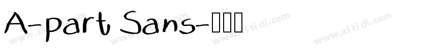 A-part Sans字体转换